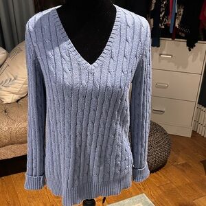 St. John's Bay Sky Blue V-Neck Sweater
